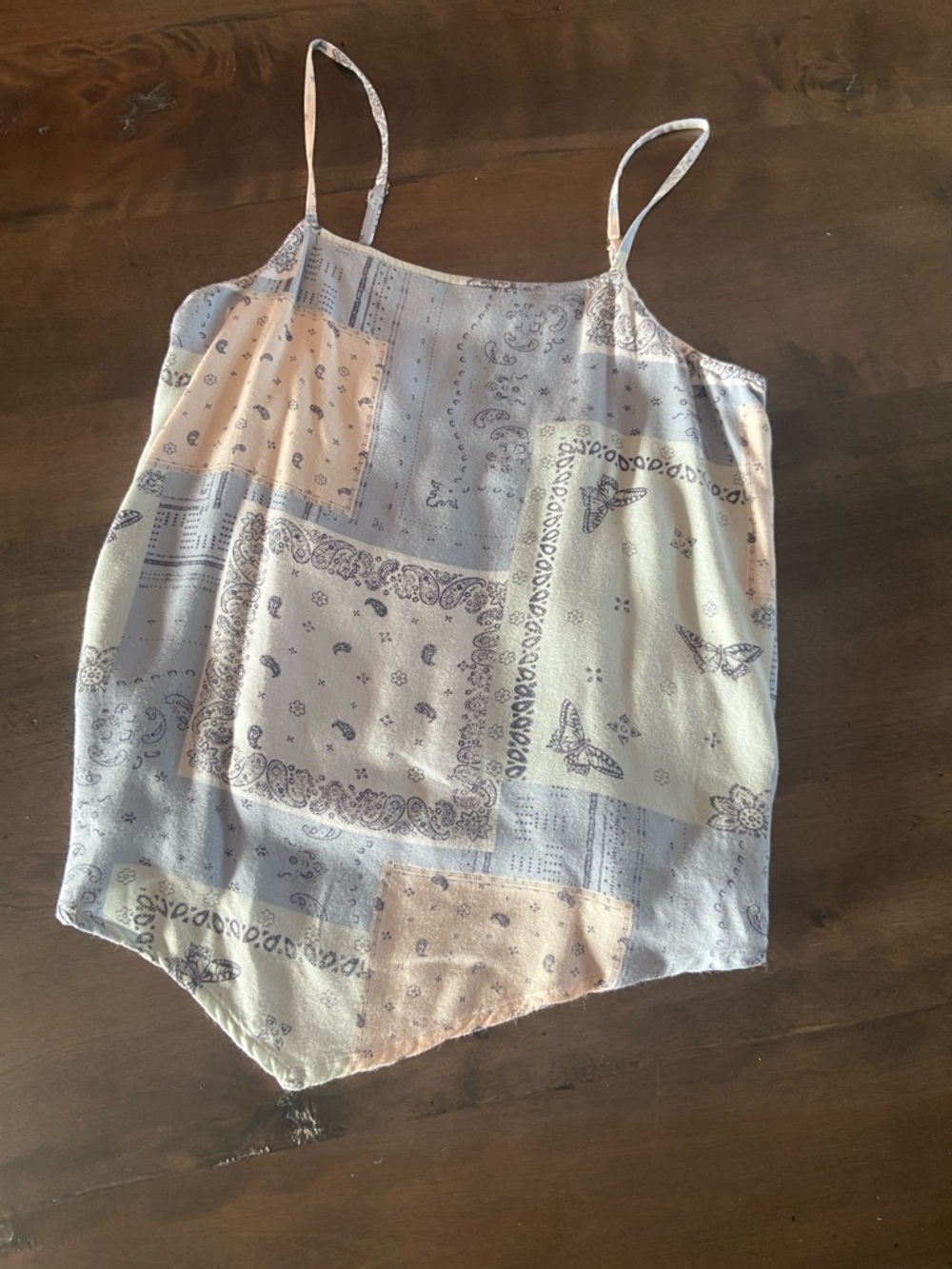 Abercrombie Kids Light Pastel Patchwork Cami Tank Top